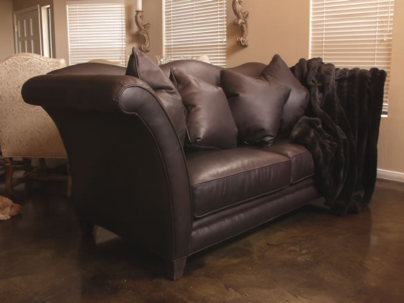 Custom Leather Sofa
